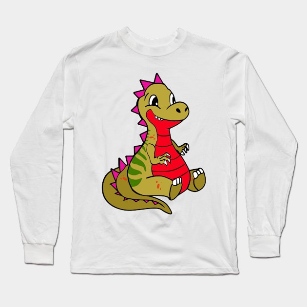 Dinosaur kids design Long Sleeve T-Shirt by HBfunshirts